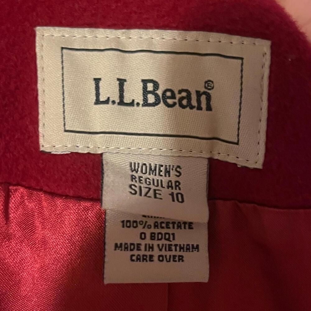 VTG Red Dress Coat - Picture 6 of 7